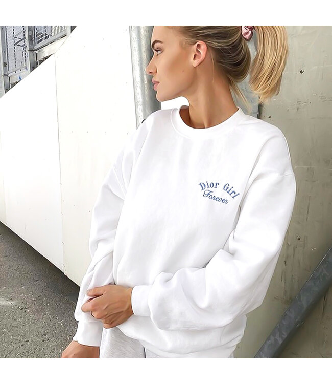 D-Girl Forever Sweater / White