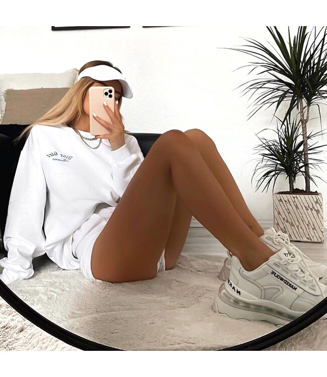 D-Girl Forever Sweater / White