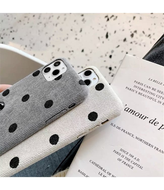 Dots Rib Phone Case / Grey