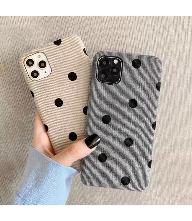 Dots Rib Phone Case / Grey