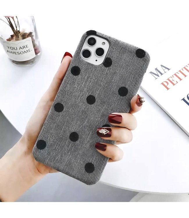 Dots Rib Phone Case / Grey