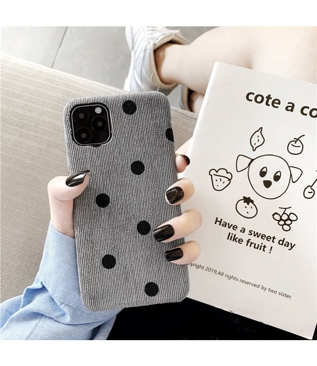 Dots Rib Phone Case / Grey