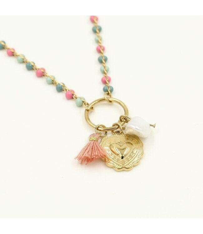 Beads Heart Necklace