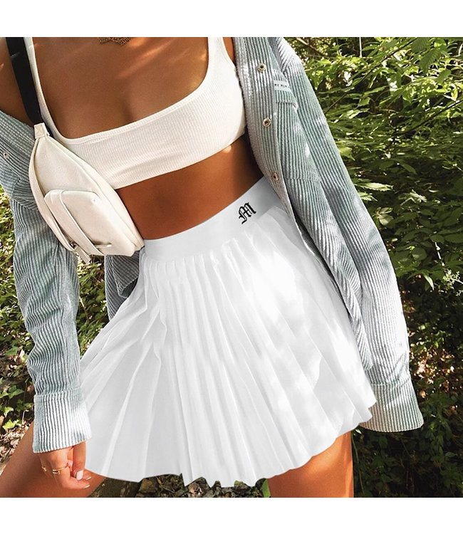 Basic Folds Skirt / White