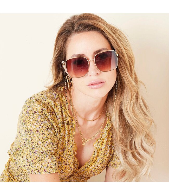 Beads Sunglasses Cord / Black