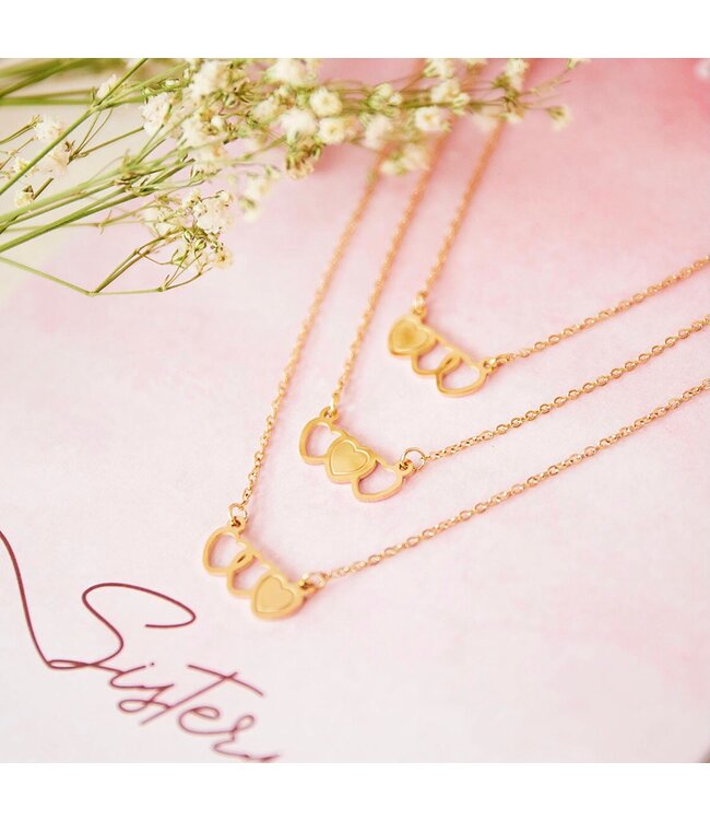 Three Sisters Necklace Giftcard / Gold