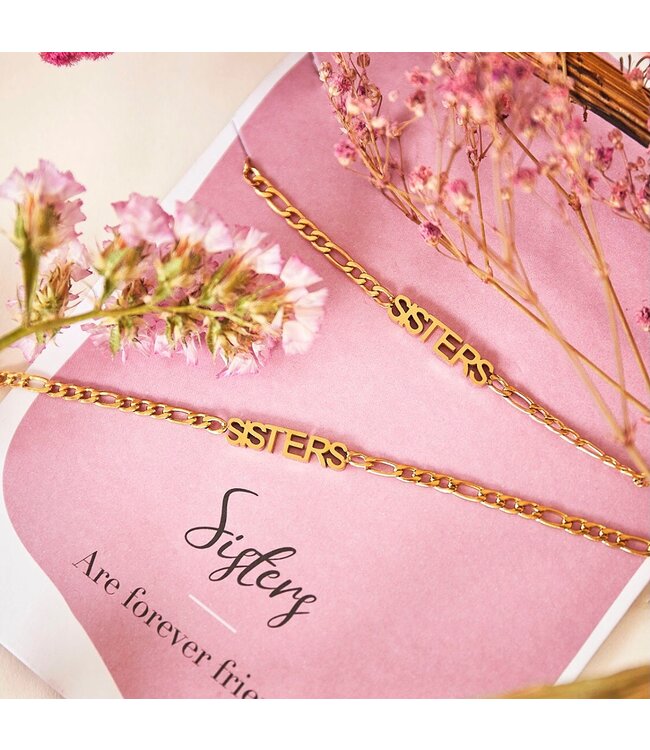 Sisters Forever Bracelet Giftcard / Gold