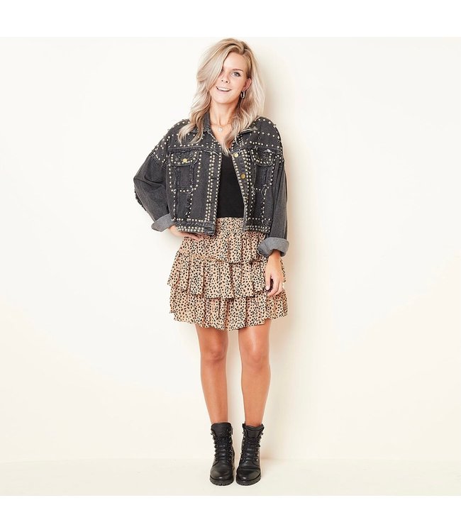 Ruffled Layers Skirt / Beige