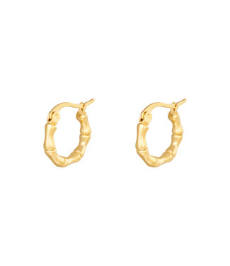 Bamboo Hoop Earrings