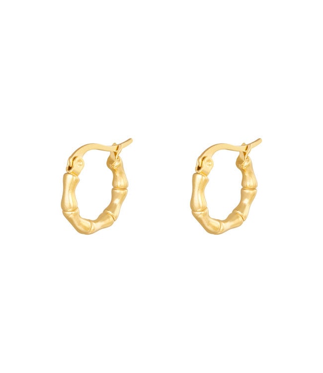 Bamboo Hoop Earrings