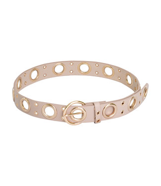 Eyelets Belt / Beige