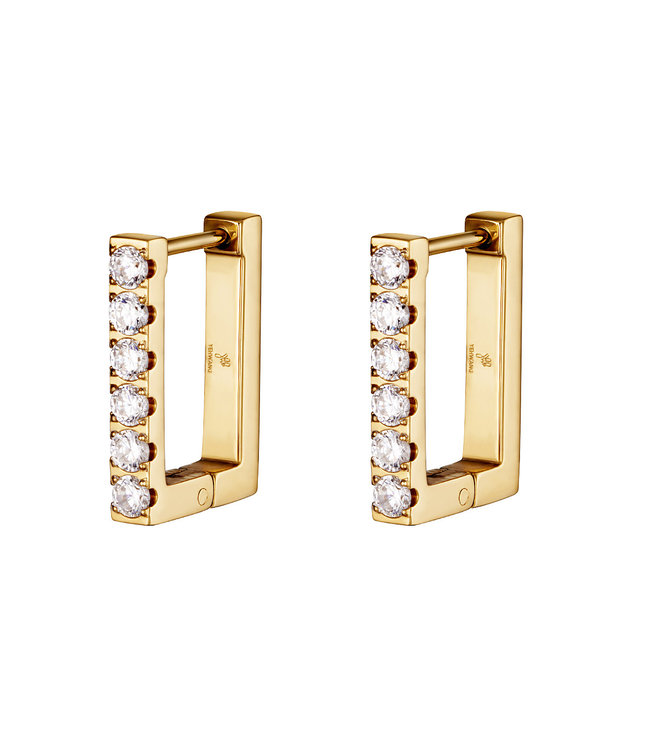 Diamond Rectangle Earrings