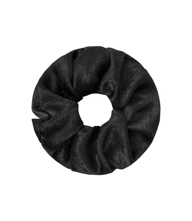 Satin Feel Scrunchie / Black