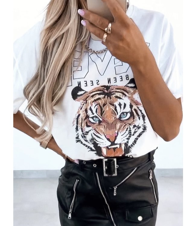 Tiger Tee / White