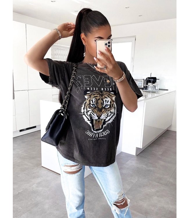 Tiger Tee / Washed Grey