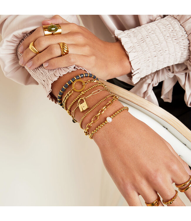 Chunky Lock Bracelet