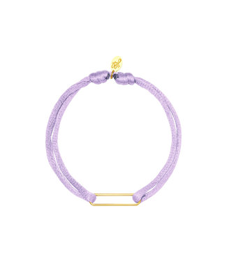 Satin Clip Bracelet / Lilac