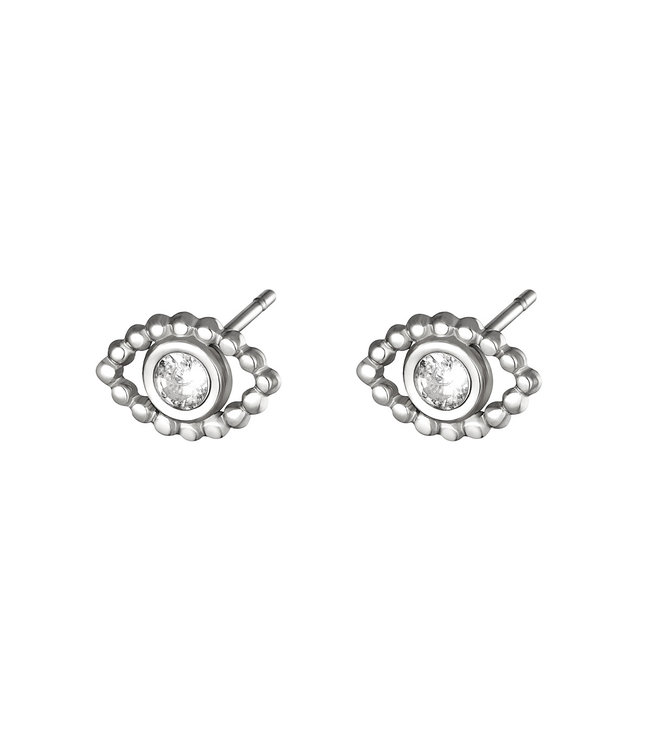 Shiny Eye Stud Earrings