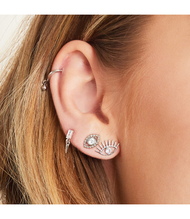 Shiny Eye Stud Earrings