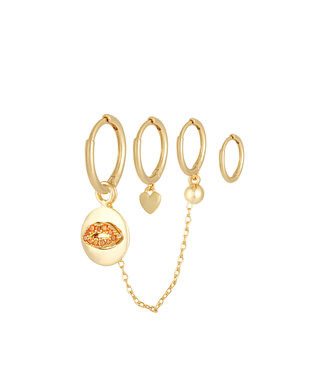 Lips and Love Earrings Set