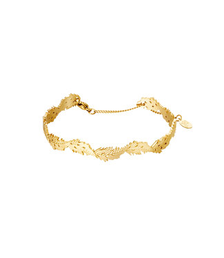 Bangle Wavy Leaf Bracelet