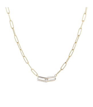 Shiny Chain Necklace / Silver