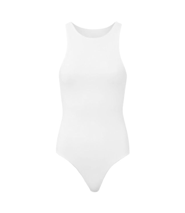 Slinky Halter Body / White