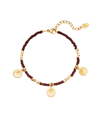 Beads and Coins Bracelet
