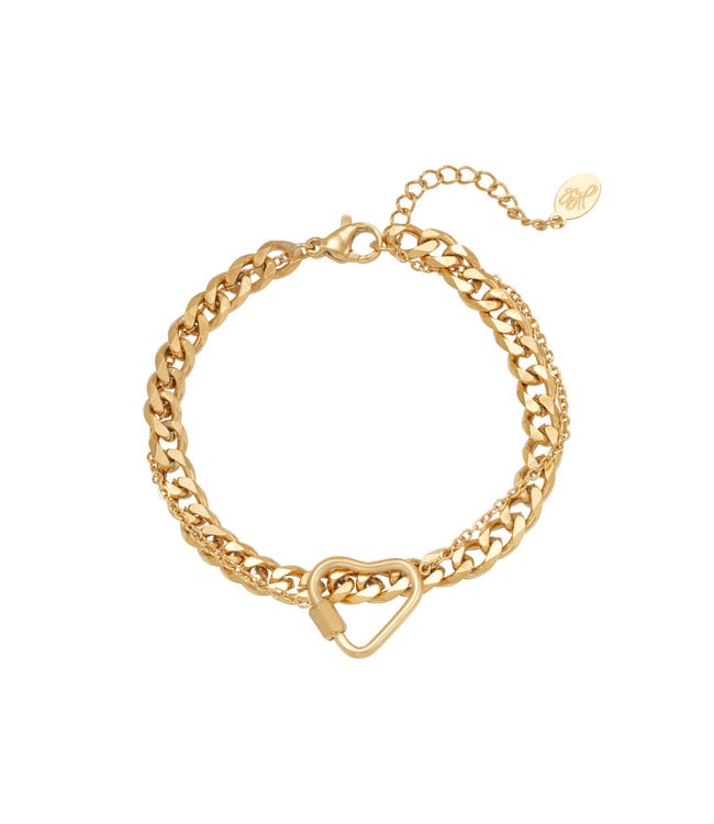 Chained Heart Bracelet