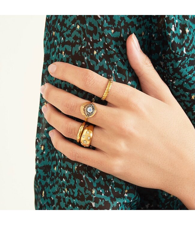 Diamond Flowers Ring