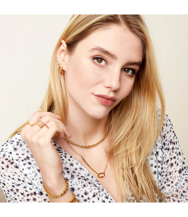 Gold Twistle It Necklace