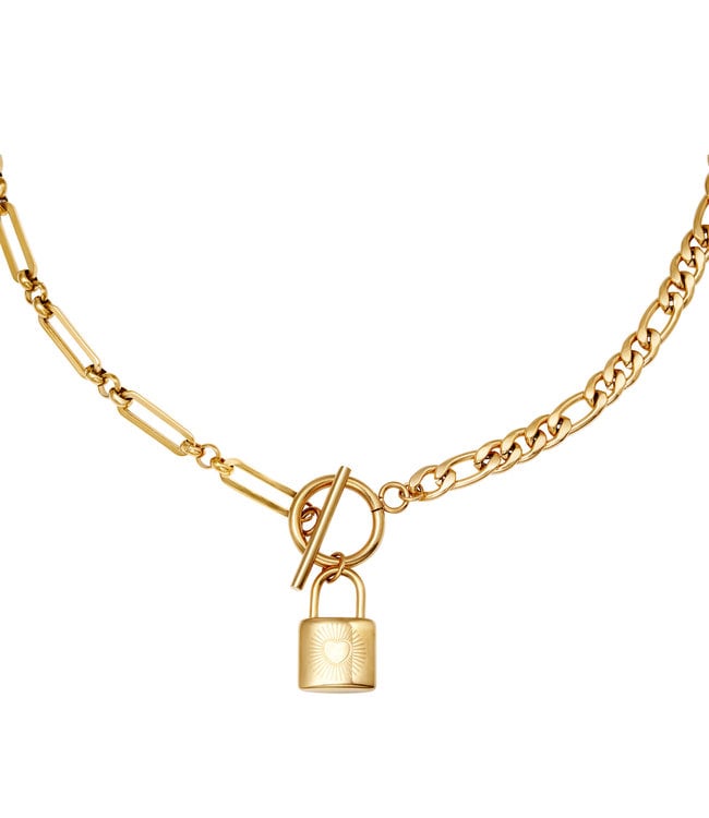 Chain and Lock Necklace