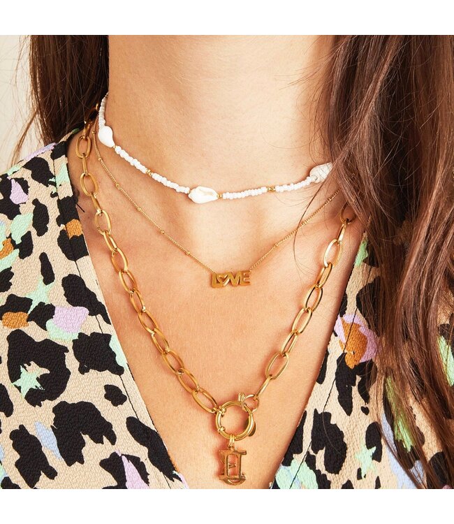 Dotted LOVE Necklace