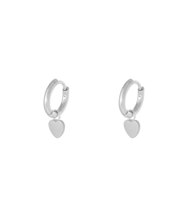 Silver Heart Earrings