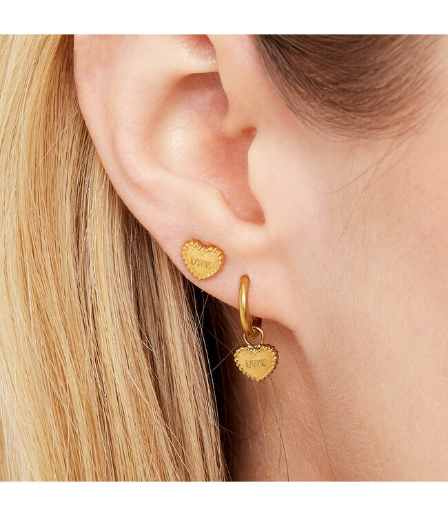 Loving Hearts Stud Earrings