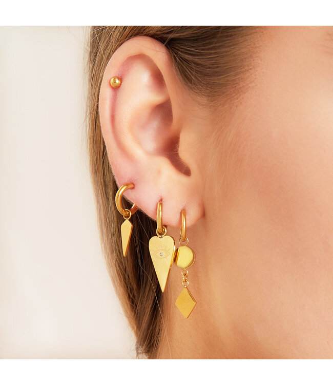 Flat Cone Earrings
