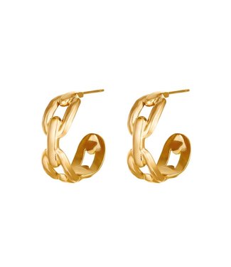 Oval Chain Earrings