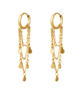 Coin Chains Earrings