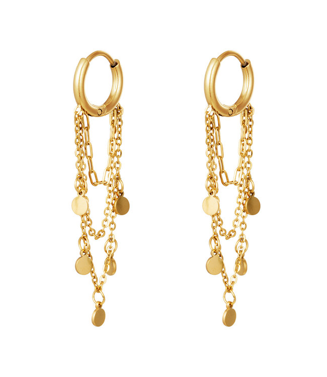 Coin Chains Earrings