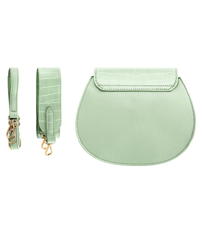 Croco Buckle Bag / Green