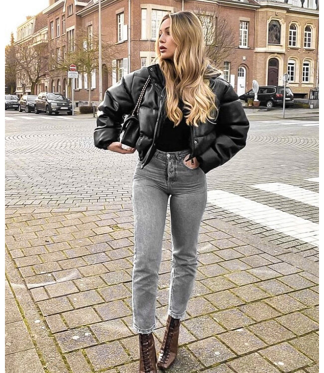 Lux Leather Bomber Jacket