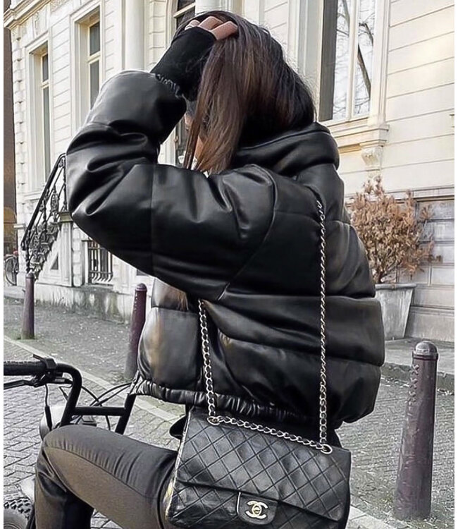 Lux Leather Bomber Jacket