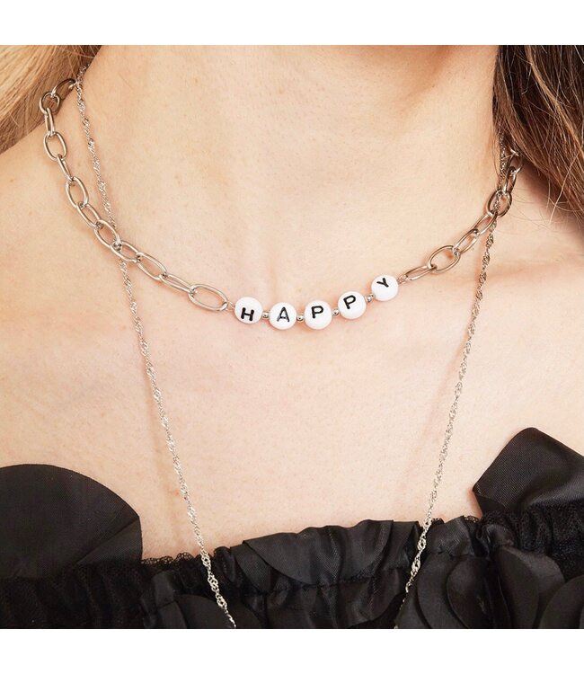 Beads Happy Necklace