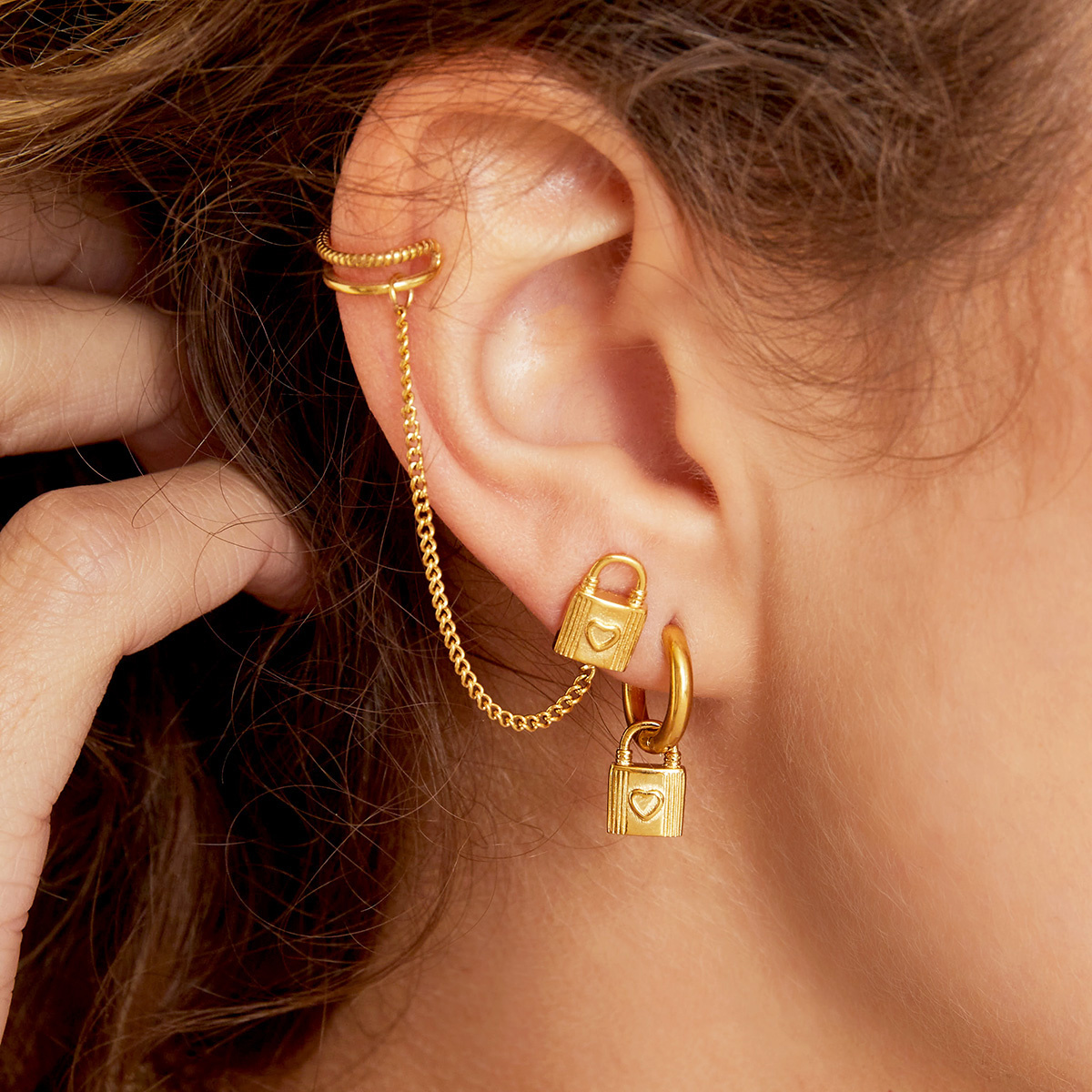 Lovely Lock Earrings Musthavestore