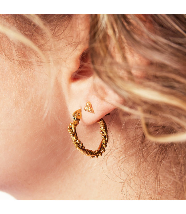 Turned Hoop Earrings