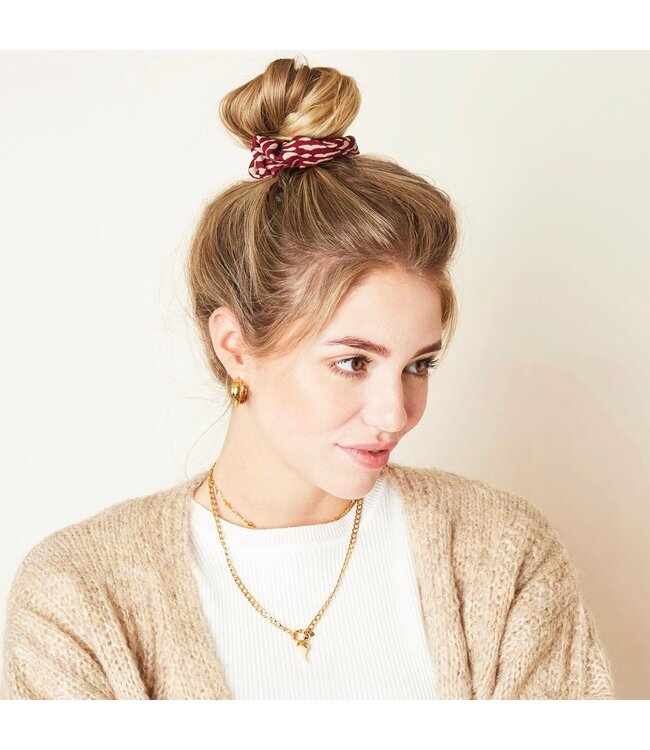Animal Fever Scrunchie / Red