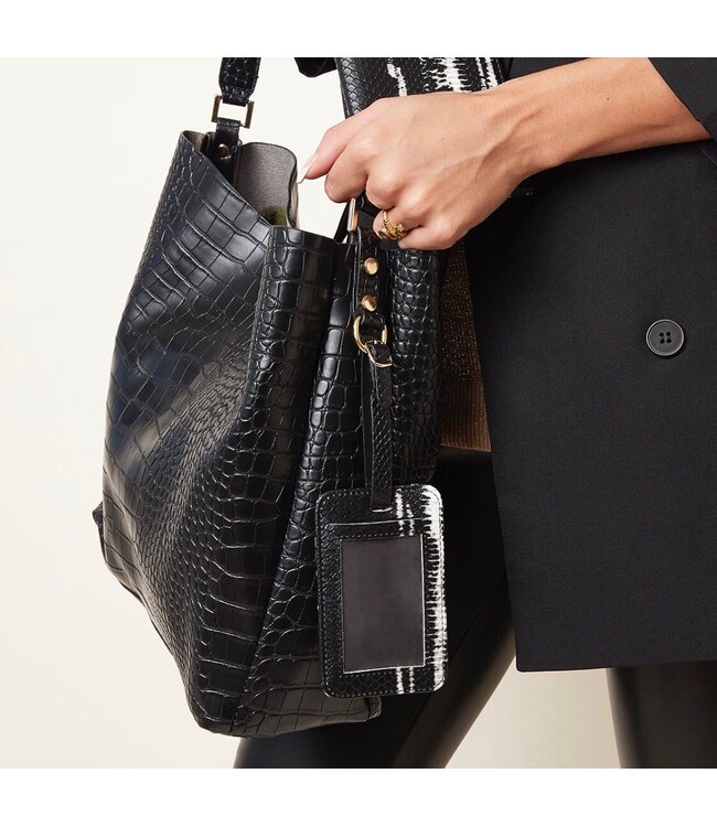 Marble Suitcase Hanger / Black