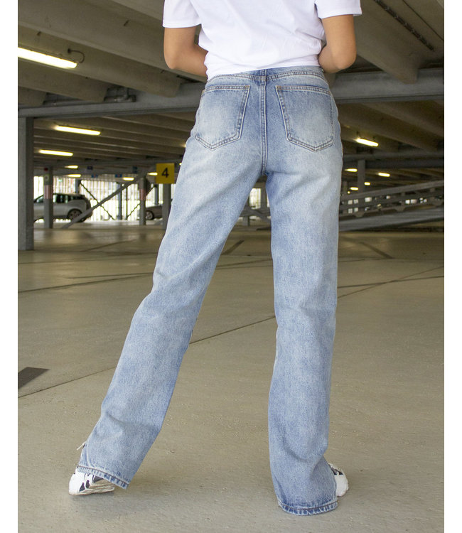 Split Mom Jeans Petite