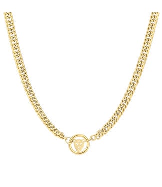 Leopard Circle Necklace