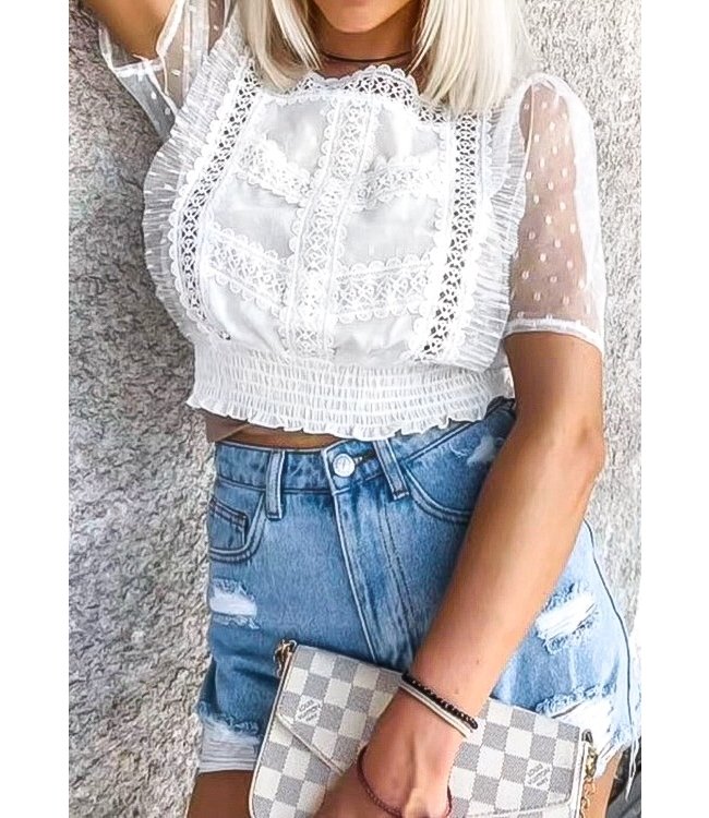 Louva Lace Top